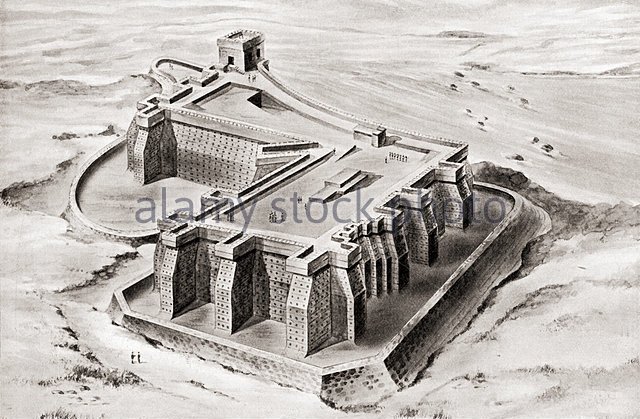 KemetVirtual's tweet photo. [a] Pharaoh Amenemhat III guardian (c. 1919-1878 BC); [b] Fortifications at Semneh, Nubia (c. 1965- 1920 BC); [c] Pyramids of Napata, Nubia.

Think of the fortifications at Semneh as the equivalent of the Manginot line built by France in the '30s to prevent a German invasion. https://t.co/nPzmLOoSKa