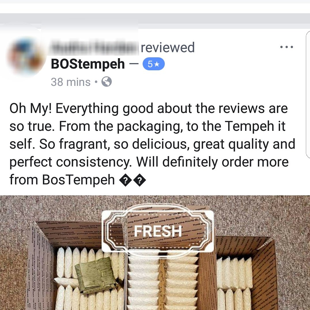 <a href="/BOStempeh/">BOStempeh</a> got another 5🌟s review! Check out BOStempeh.com