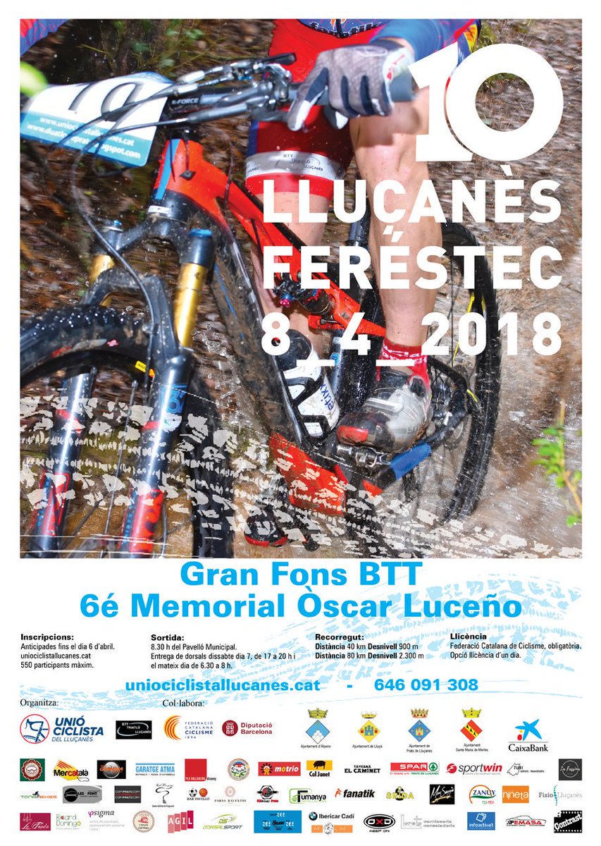 Osoning_sport's tweet photo. Ets amant de la #BTT i vols una cursa amb recorregut exigent, i gaudir d'una jornada inoblidable per camins i corriols? No t'ho pensis! 10a Lluçanès Feréstec! @UCLLucanes @Cons_Llucanes @Pratsinfo https://t.co/AEZllvwrpy https://t.co/XO0LbFhtbu