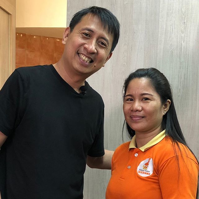 BoSanchez's tweet photo. I love wonderful stories like these! Helen was a former house helper, but today, she owns a Happy Haus donut franchise—earning five times what she was earning before. I'll interview her in #SuccessLive soon! https://t.co/vRWlPJqrUt https://t.co/KSOXQGnGro