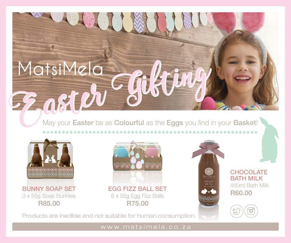 #matsimelahomespa beutiful Easter gifting available in stores and online. matsimela.co.za