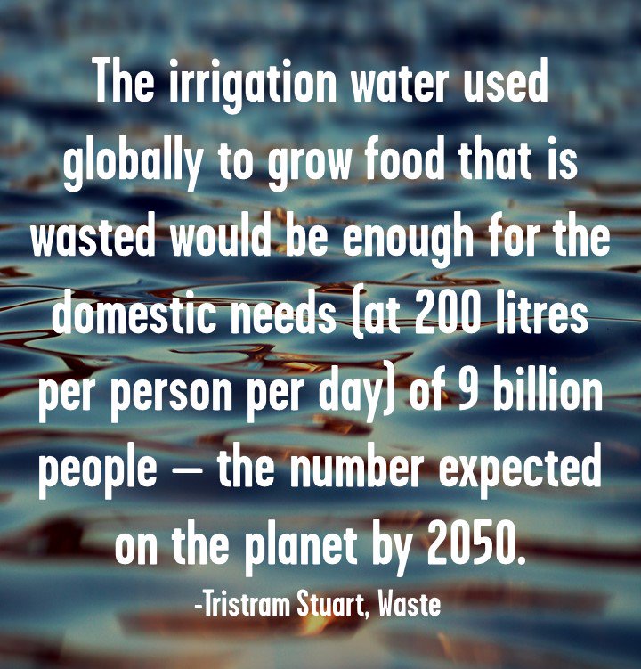 wearefoodrise's tweet photo. Food waste is water waste - let's create a food system that nourishes the planet #WorldWaterDay https://t.co/4pRZ3eyJH2