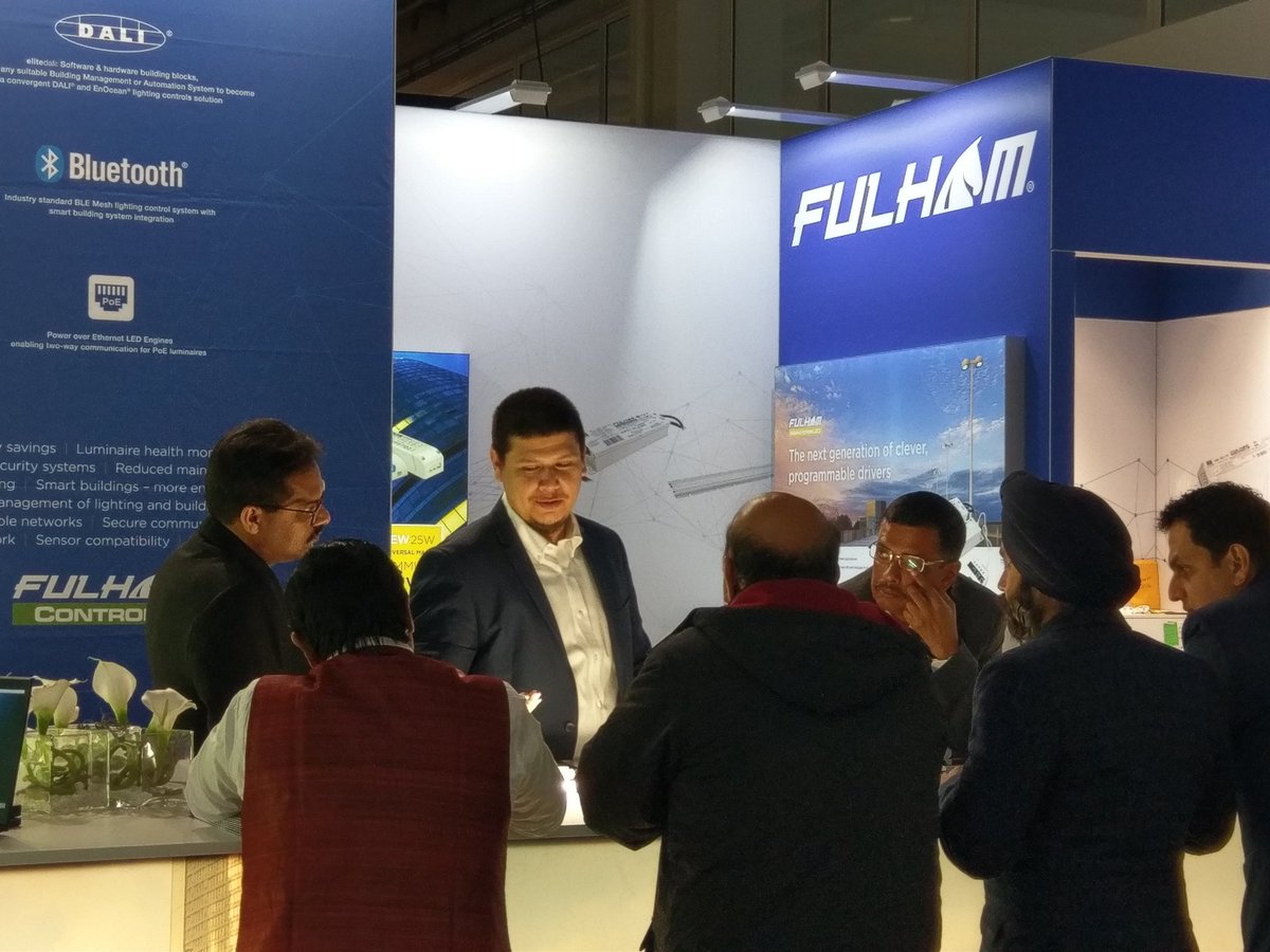 Fulham's Advanced Developments Director explaining latest #Bluetooth standard based mesh #LEDlighting solution