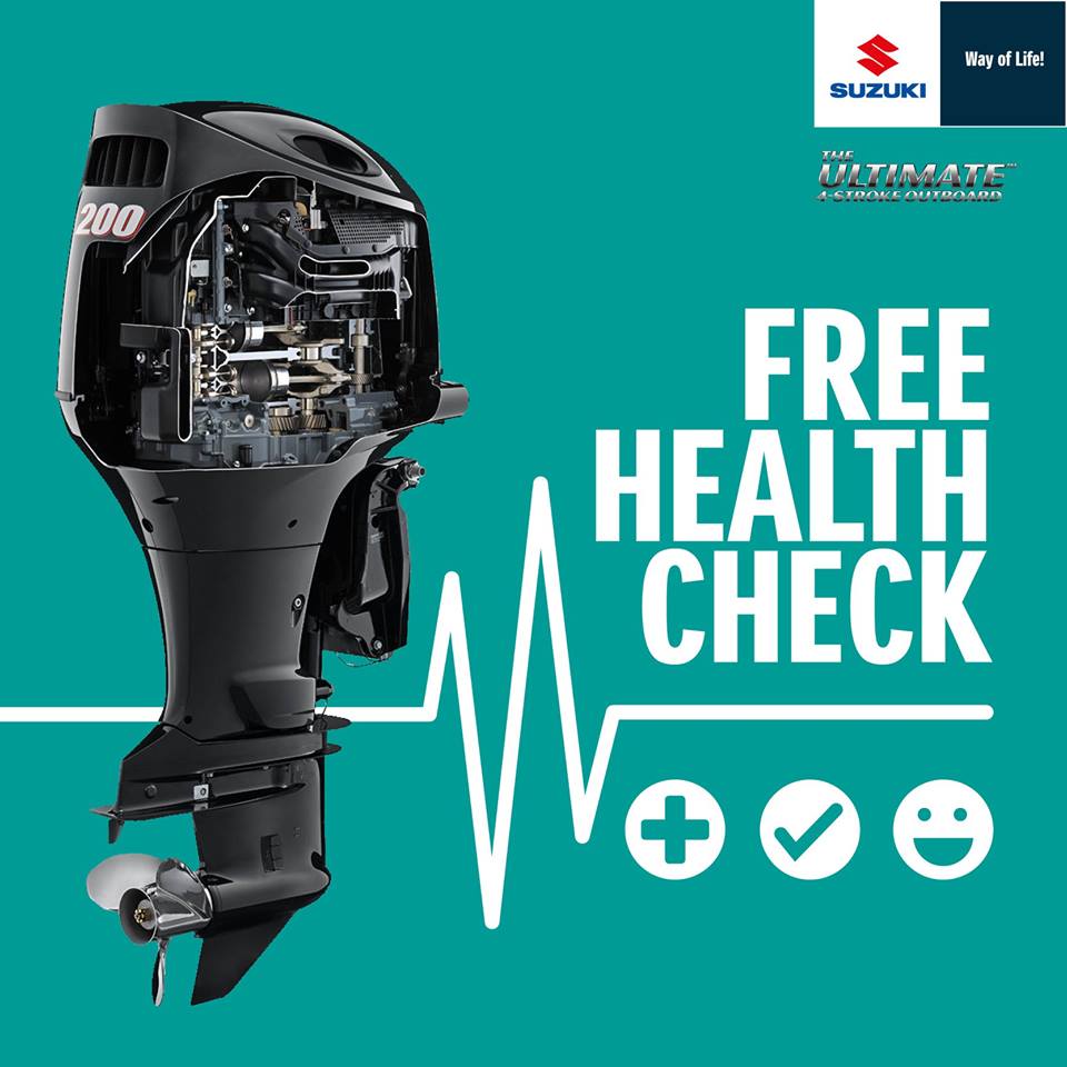 Free health checks on all Suzuki EFI outboards, valid until 15th April 2018 in our workshop.
Book in for a service at the same time and get 10% off your service price too!
Book on 0151 909 8067 or online quoting service10FHC - nationalmarine.co.uk/servicesrepairs
T&amp;Cs marine.suzuki.co.uk/offers/free-ou…