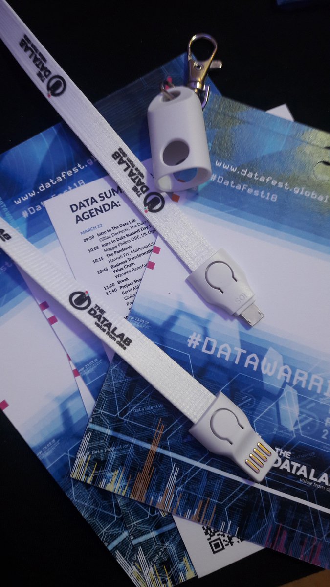 FutureXGlobal's tweet photo. Did you know your lanyard hides a USB cable? #DataSecrets #DataSummit18 #DataFest18 https://t.co/qQqec3BS4k