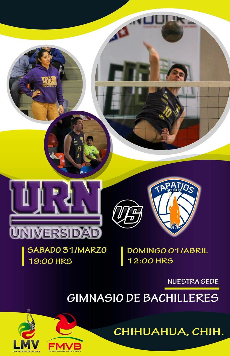Expertom's tweet photo. Próximo juego de #vaquerosURN en la #LMV2018 @voleibolFMVB @DeZaguero @karelycc13  #vamonosachihuahua @TapatiosVB https://t.co/OnRvElYLVA