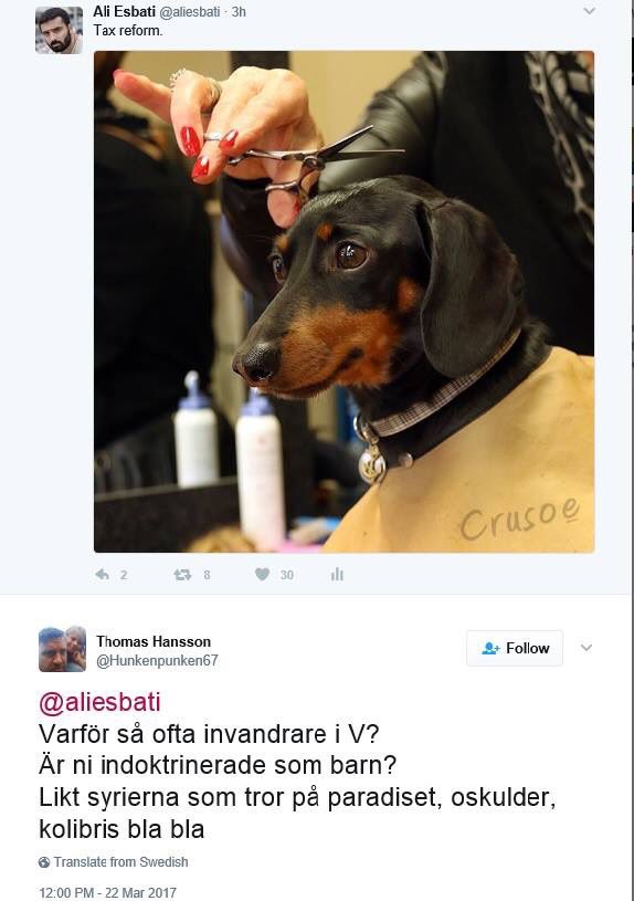 Ali Esbati tweet media