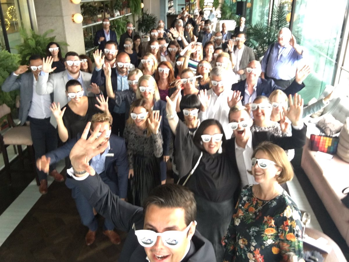 Princess_AUST's tweet image. Our SVP @stuarta76 making history  tonight with the biggest group selfie ever taken at a @PrincessCruises #programrelease announcement #2019/20season