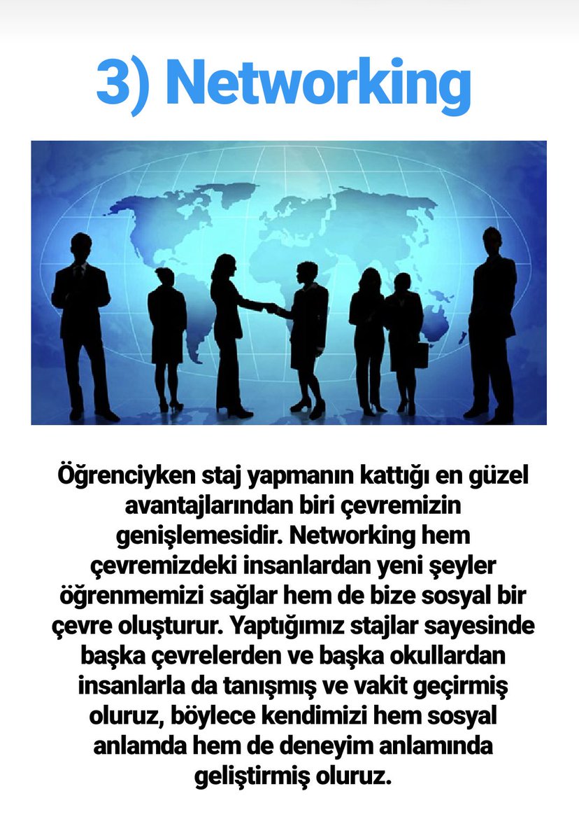 SocialLeadersM's tweet photo. Öğrenciyken Yaptığımız Stajların Hayatımıza Kattıkları

Üniversite zordur. Vizeleriyle, finalleriyle, projeleriyle dört bir yanımızı sardığı anlar olur. Staj yapmak isteriz ama işin içinden çıkamayacağımızı düşünürüz. Fakat çok büyük getirileri de vardır.

İşte bunlardan 4 tanesi https://t.co/w4ck8uFmpS