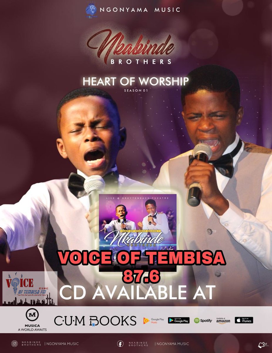 NkabindeBros's tweet photo. @11h00 we will be live @Voice of Tembisa 87.6 FM for a live interview and our journey. Please tune in. https://t.co/8m9M2C74Nr