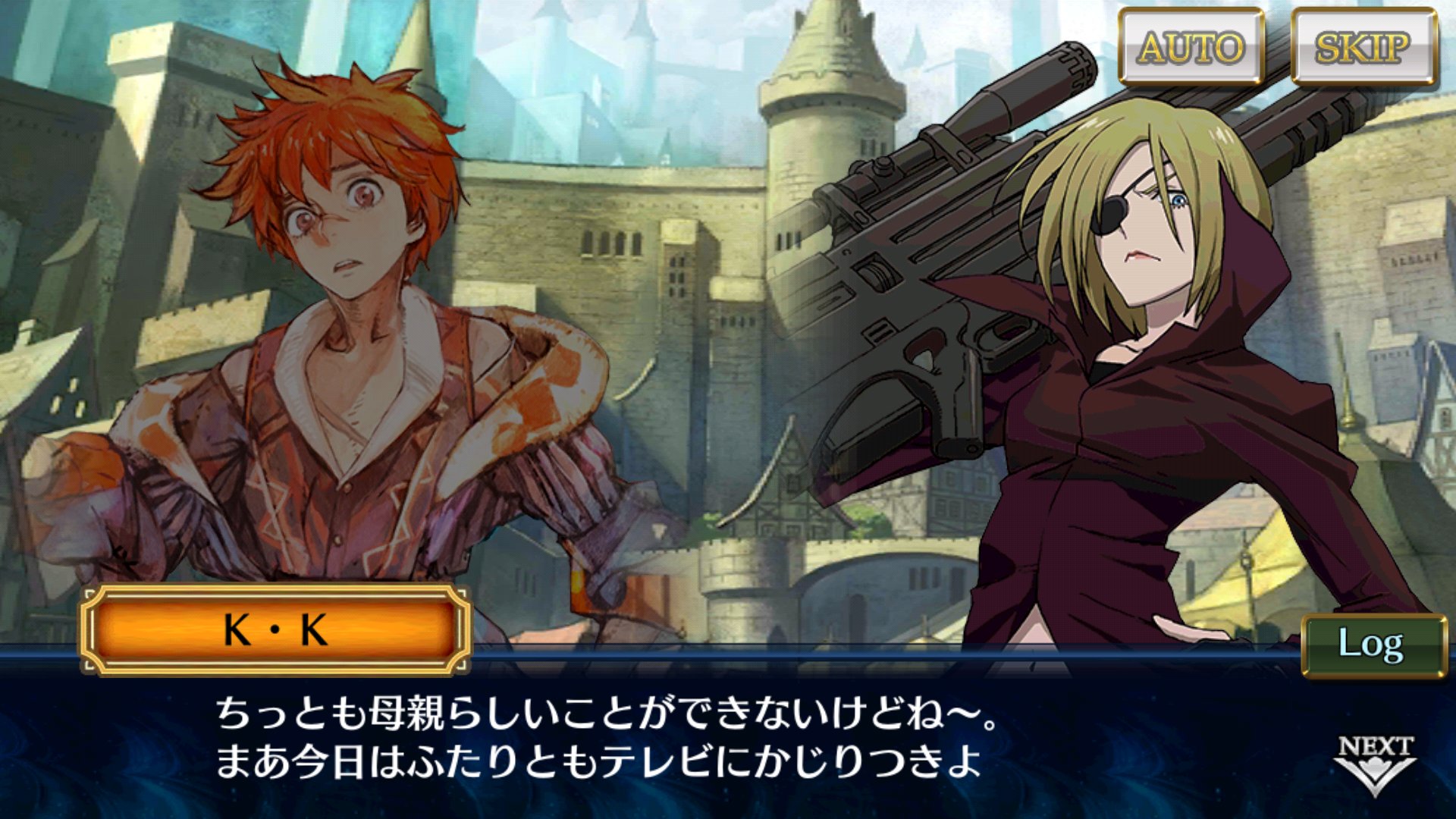 チェインクロニクル公式 血界戦線 チェインクロニクル キャラクターストーリーの魅力を紹介 Ssr K K Cv 折笠愛 おお ブリームン ブリームン 我らの旗 副都でもk Kの歌声が響く チェンクロ Kekkai Anime 血界戦線