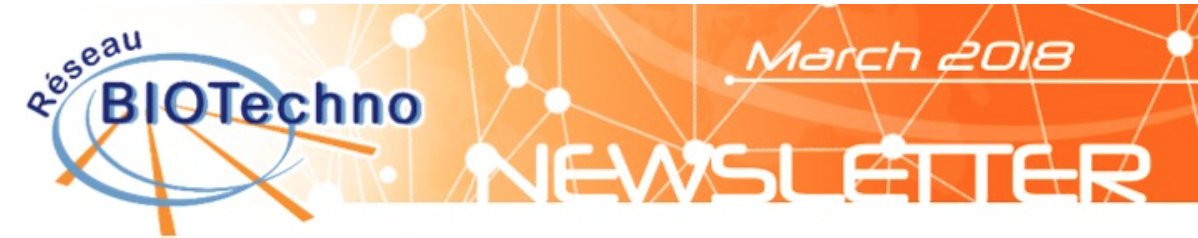 Nouveauté 2018: la newsletter du Réseau BIOTechno ! 📢 "What's new in the network?" Retrouvez les dernières actualités du Réseau dans notre nouvelle newsletter in english 🇬🇧 👉🏻 bit.ly/2puFOtw #biotech #phdchat