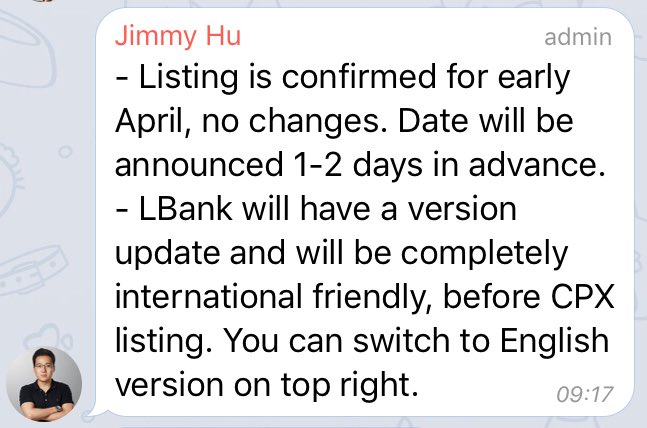 a1_x12's tweet photo. @CryptosMaster @APEXnetworkCPX @LBank_Exchange Early April https://t.co/mFi9A3QIqh