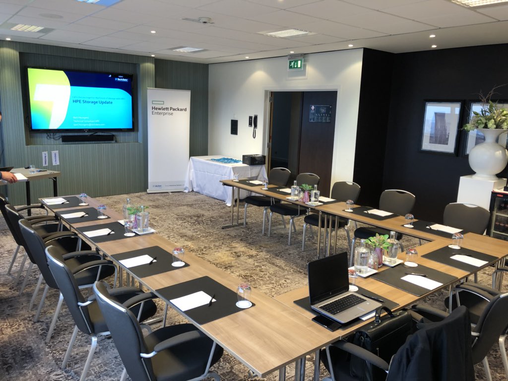 BartHeungens's tweet photo. Ready for the next @TechData_BE #HPE storage update session. Let’s talk about #3PAR #Nimble #Simplivity #MSA #VSA #StoreVirtual #futures #roomwithaview https://t.co/sZjhU0lURp