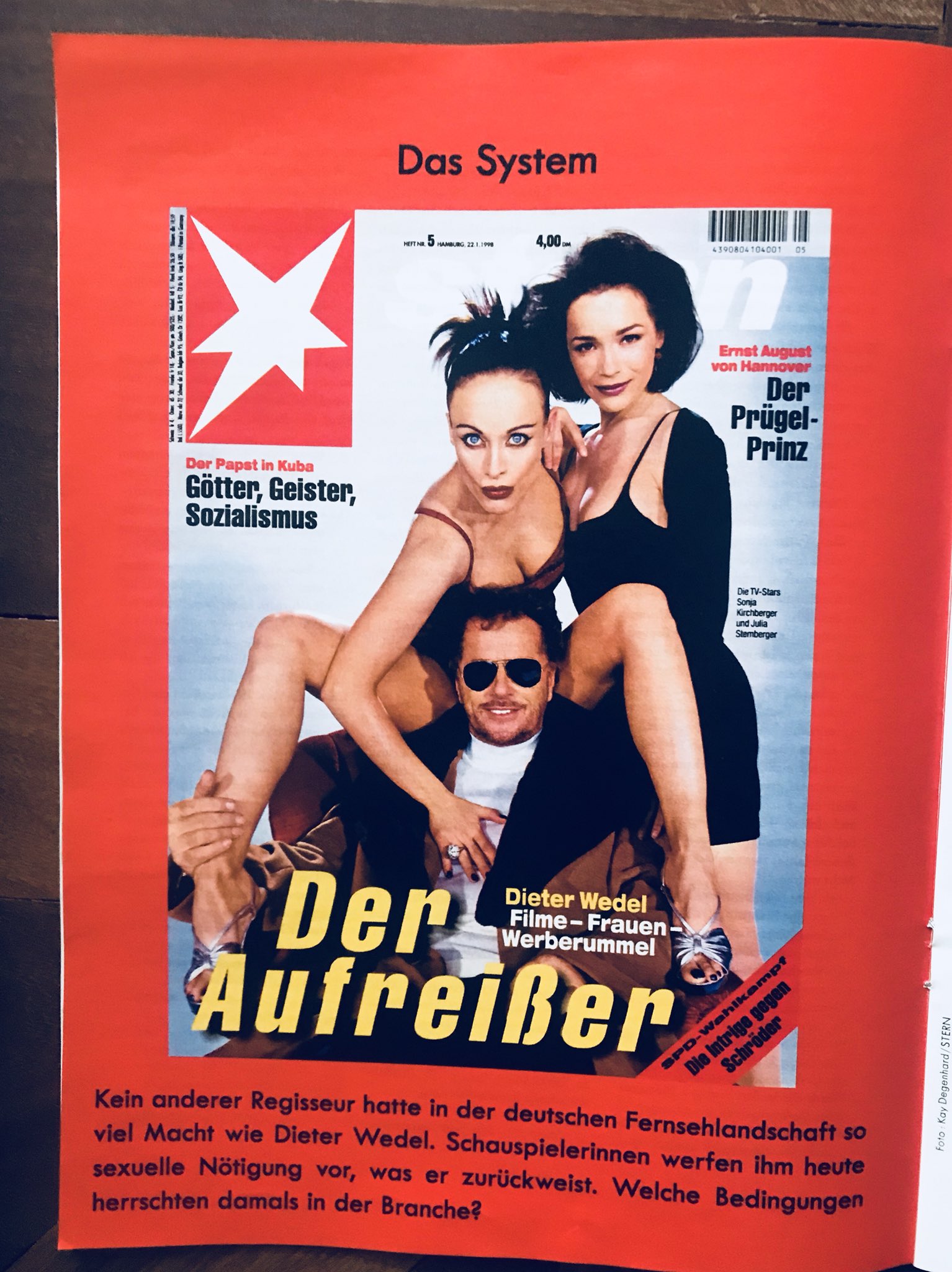 Christoph Amend در توییتر Gute Reaktion Des Heutigen Stern Chefredakteurs Christian Krug Zu Diesem Cover Von 1998 Er Sagt So Ein Titelbild Ware Heute Undenkbar Und Sei Sicher Kein Ruhmesblatt Fur Das Magazin