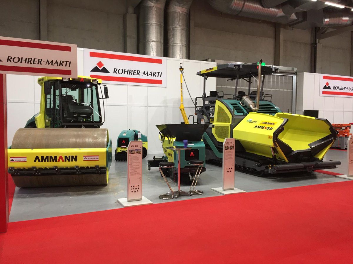 Ammann_Group's tweet photo. Besuchen Sie unseren Händler @RohrerMarti an der Baumaschinen Messe in Bern (CH) - Halle 3.2 / Stand A04. 
   
Die Messe läuft noch bis Samstag, 24.03.2018. https://t.co/xaWjpRe5pY