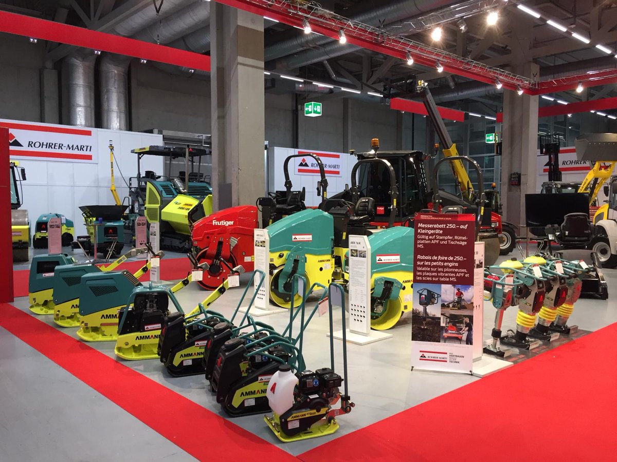 Ammann_Group's tweet photo. Besuchen Sie unseren Händler @RohrerMarti an der Baumaschinen Messe in Bern (CH) - Halle 3.2 / Stand A04. 
   
Die Messe läuft noch bis Samstag, 24.03.2018. https://t.co/xaWjpRe5pY