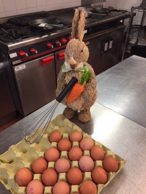 Breakfast anyone? George Norton is busy scrambling eggs this morning#fullenglish#