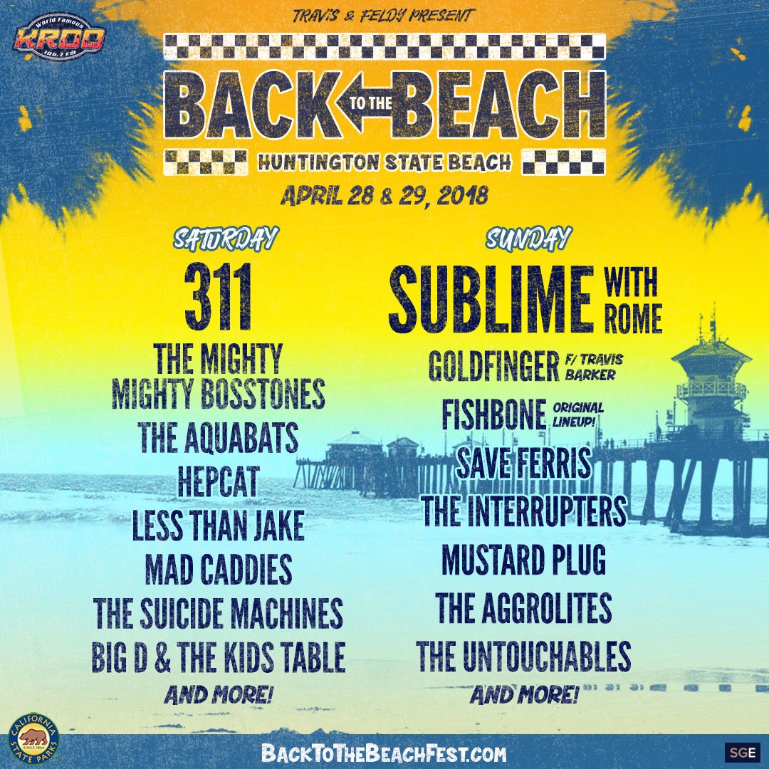 backtobeachfest's tweet photo. Who's ready for Back to the Beach? Get your tickets online today at https://t.co/LYfosN952b. On sale now!

#BackToTheBeach #TravisBarker #Feldy https://t.co/3AngqMC5yv