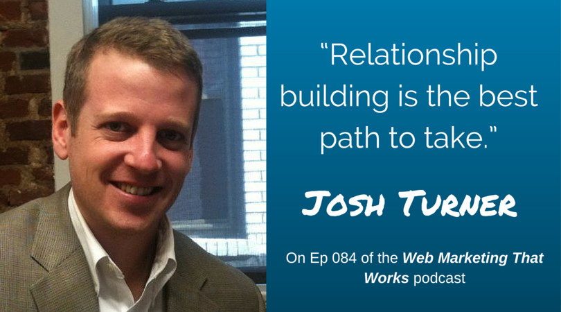 "Relationship building is the best path to take" - <a href="/JoshBTurner/">Josh Turner</a> bluewi.re/1GjW0T0 #podcast