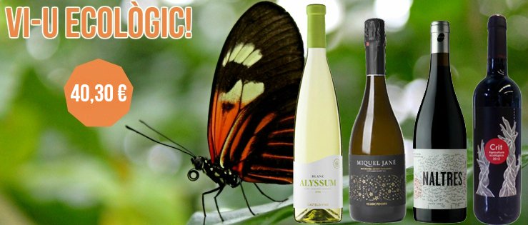 Et presentem un lot de vins ecològics: vins fets amb raïm procedent d'agricultura ecològica, encara més saludables!
#vicatalà amb <a href="/castelovins/">Castelovins</a> <a href="/MiquelJane/">Bodega J.Miquel Jané</a> <a href="/olivera_coop/">L'Olivera</a> <a href="/DascaVives/">dascavives</a> vidirecte.cat/lots/860-vi-u-…