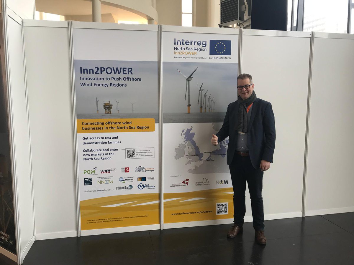 Volop kansen voor noordelijk bedrijfsleven in het bouwen en onderhouden van windmolenparken op zee, ook in België en omstreken. #Inn2Powerproject @Belgiumoffshoredays