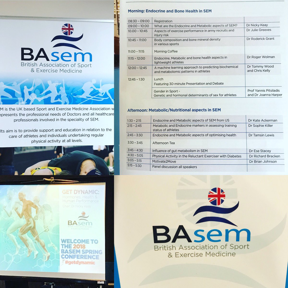 HKPelvicPhysio's tweet photo. Excited! At the start of the BASEM spring conference 2018 - What are the key endocrine &amp; metabolic considerations for elite athletes to reluctant exercisers?
#uptodate
#womenshealth
#integratedcare
#multidisciplinary 
#emergingevidence https://t.co/4Jh2R0Z7f1