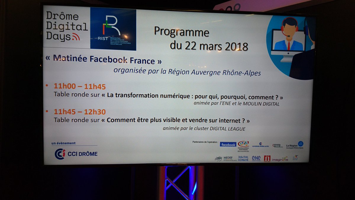 #DrômeDigitalDays table ronde, la transformation numérique des PME animée par <a href="/lemoulindigital/">Le Moulin Digital</a> <a href="/ENE_69/">Entreprises&Numérique</a> avec 2 temoins @InnoVistaSensor &amp; @epoxy3000