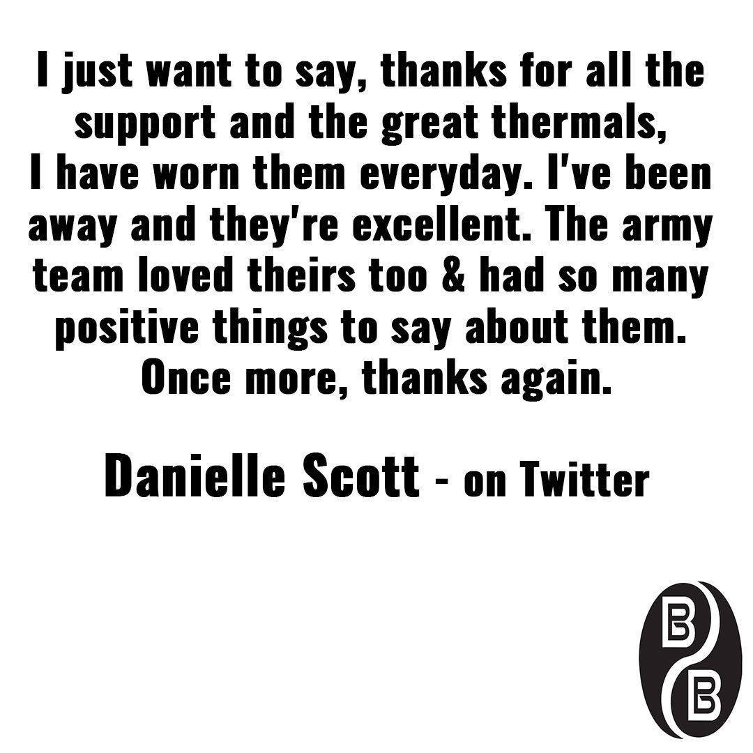 Lovley feedback - thank you! <a href="/daniscottluge/">Danielle Scott</a> #baselayer #bodybarrier #thermals #sport #madeinGB