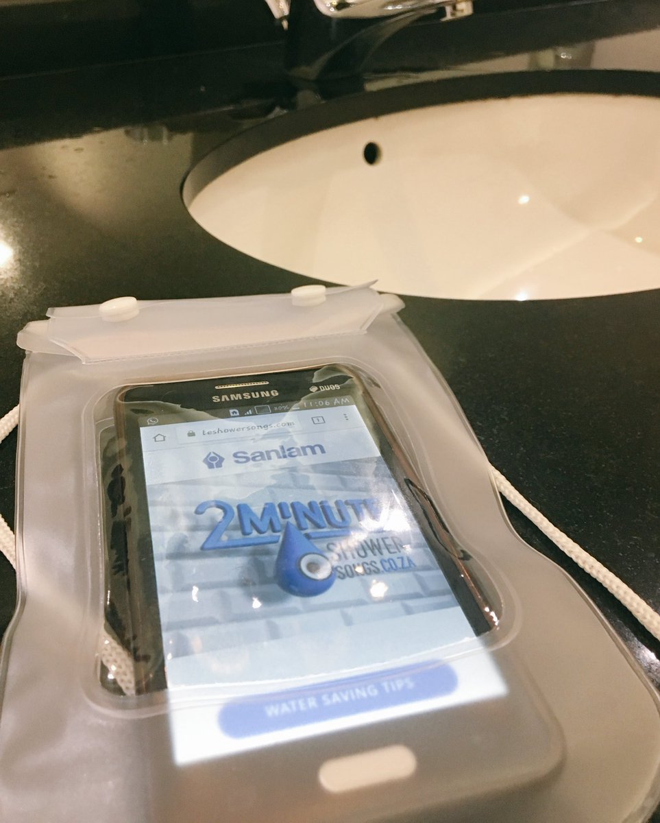 lindseyrayner's tweet photo. Iโve provided my @Airbnb guests with waterproof cellphone pouches - so they can listen to the #2minuteshowersongs! #proudlySA #waterwisetourism #worldwaterday #waterwisetips @GoToSouthAfrica @Wesgro @SATravelTrade @sanlam @UNWTO https://t.co/Cl5u5Y9Si5