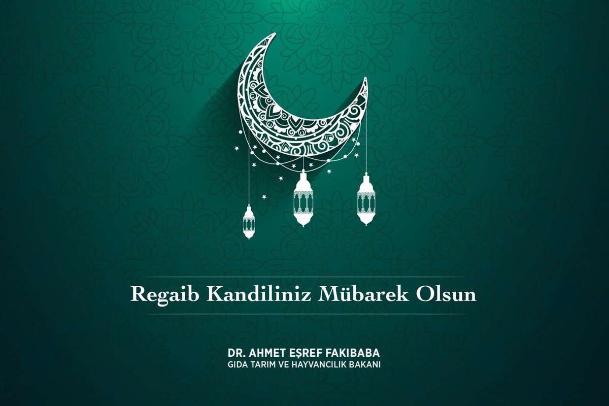 Üç Ayların müjdecisi #RegaibKandili ülkemiz, milletimiz ve bütün İslam alemi için hayırlara vesile olsun. Bu mübarek günde dualarımızın kabul olmasını Yüce Allah’tan niyaz ediyorum.