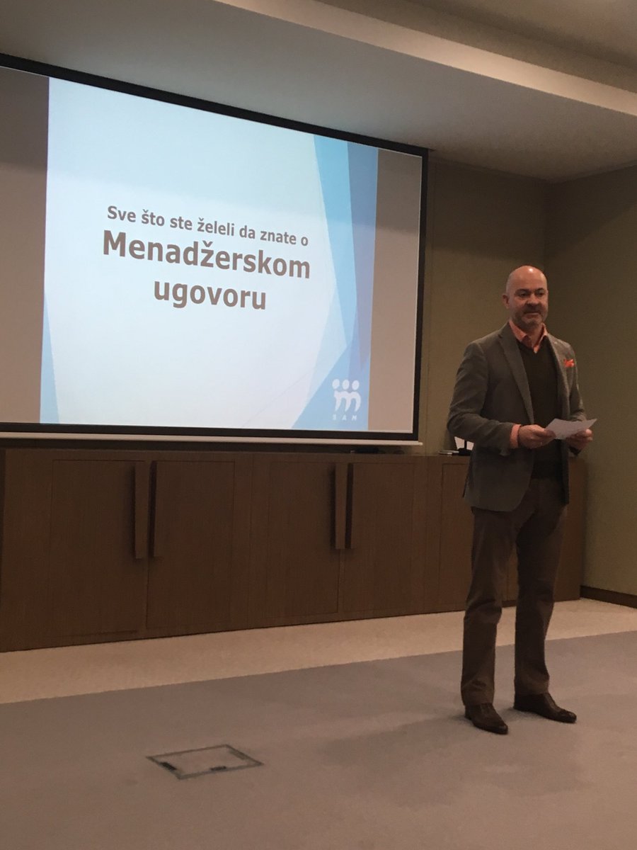 Menadžerski ugovor je tema kojom se SAM bavi od samog početka - Nebojša Mandić <a href="/mandic_mandic/">Nebojša Mandić</a> #menadzersam