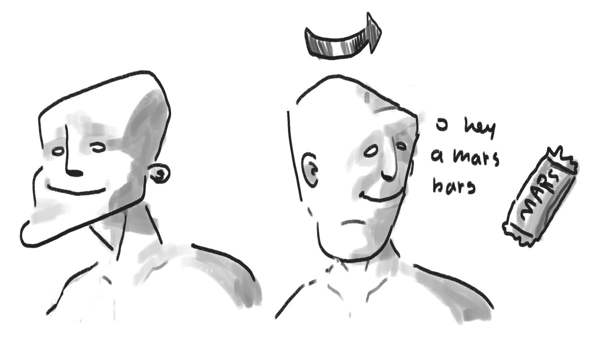 please think about volume when drawing this is not an edgy stylistic choice its just weird u have to understand