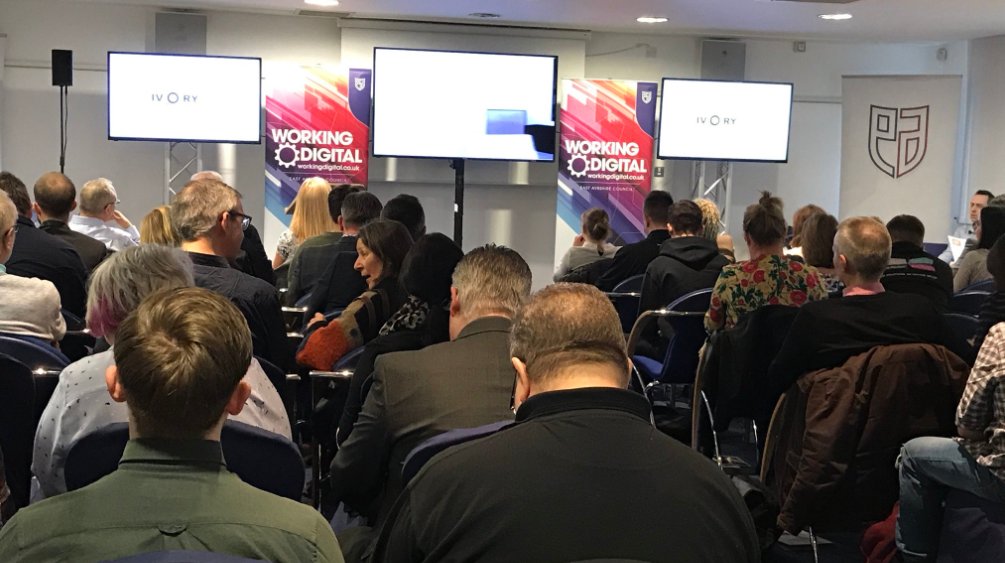 working_digital's tweet photo. Were you at #WorkingDigital18 last night?  If not - WHY NOT?!!  Brilliant night..  great speakers from @innocent @3SistersBake @Ofcom and more!..  There's still a few places available for tonight - DM us quickly! https://t.co/zs9nKJuInI