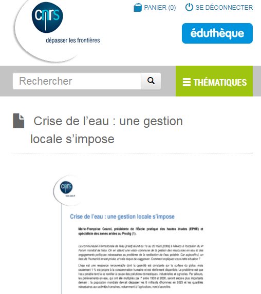 histgeo_edu_num's tweet photo. [#journéemondialedeleau] Des dizaines de #Ress_Num sur l'#eau disponibles sur #Eduthèque. A consulter en particulier, les vidéos du @lesitetv , les documents du @CNRSImages et des vidéographies de l'@afpfr https://t.co/RzJcpySrwb https://t.co/P3asE3vr7G