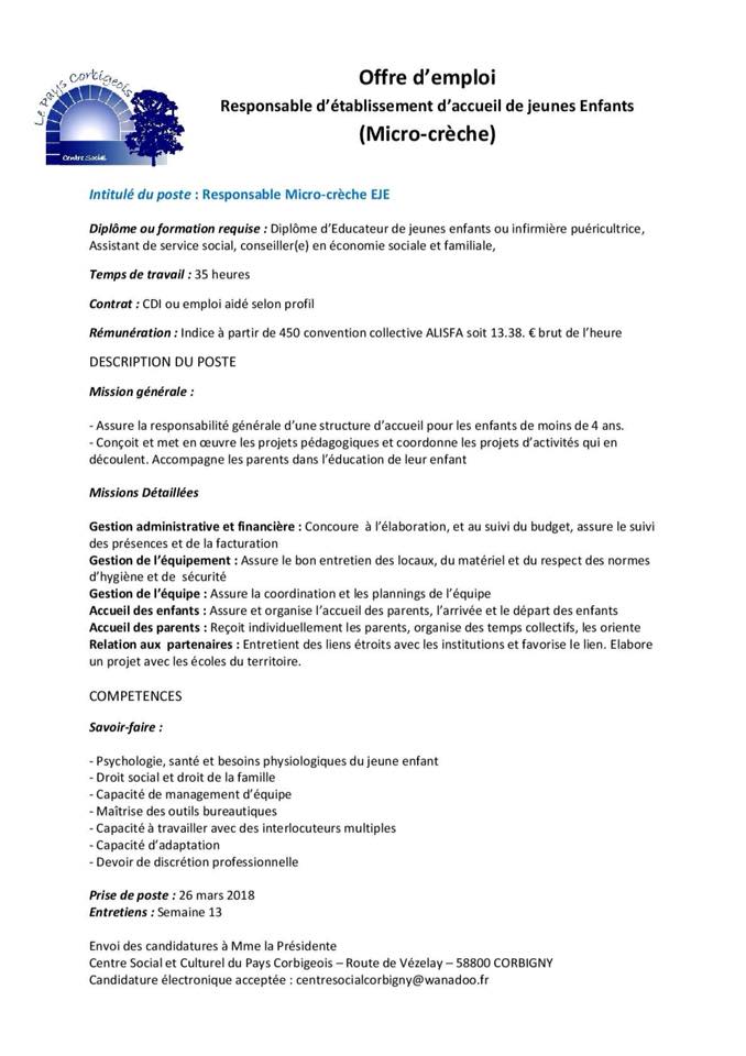 Recrutement sur Corbigny (58800) <a href="/fabienbazin/">fabien bazin</a> <a href="/algretgeorges/">anne algret-georges</a>
