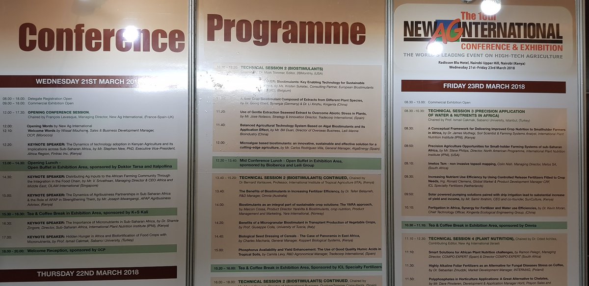 KoppertKenya's tweet photo. The 16th #NewAgInternational Conference is ongoing in Nairobi. At 14.40Hrs today, @MachaGituku is set to present on Biological Seed Dressing of Cereals. #Panoramix #FoodSecurity #PartnersWithNature #AgribusinessTalk254 https://t.co/MY79r9AUQq