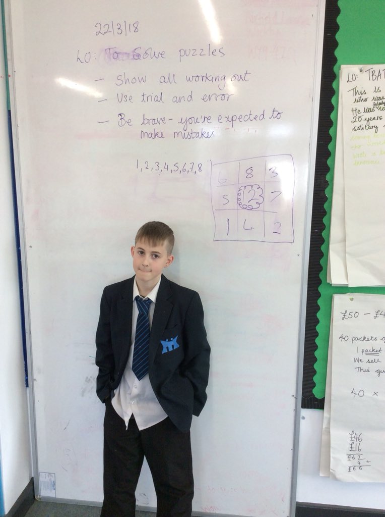 Moatbridgesch's tweet image. It’s ‘puzzle time’ in Maths!

#makemathsfun
#problemsolving