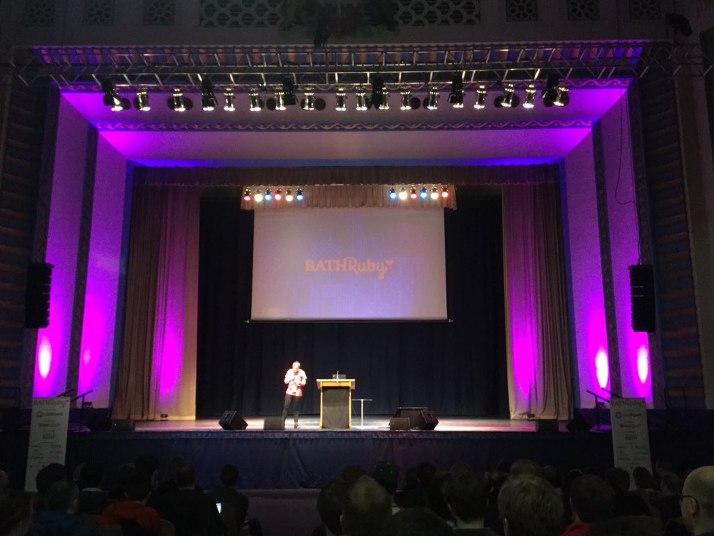 codescrum's tweet image. #bathruby has started #ruby at #bath