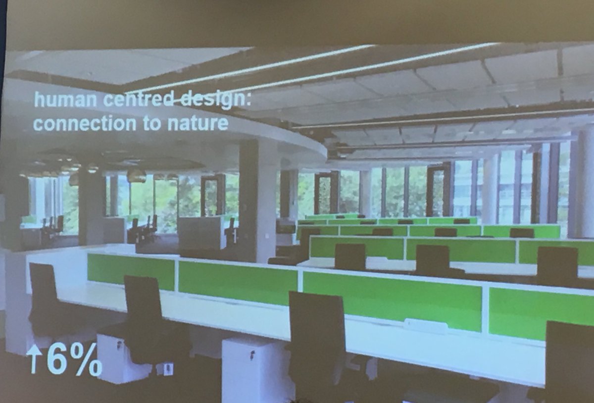 PHo_33's tweet photo. Exploring well being through design in the built environment. A human centred approach, with positive benefits to staff and students. Apparently you sleep 46 mins more if you sit by a window... #heeforum https://t.co/z0UsMLieVB