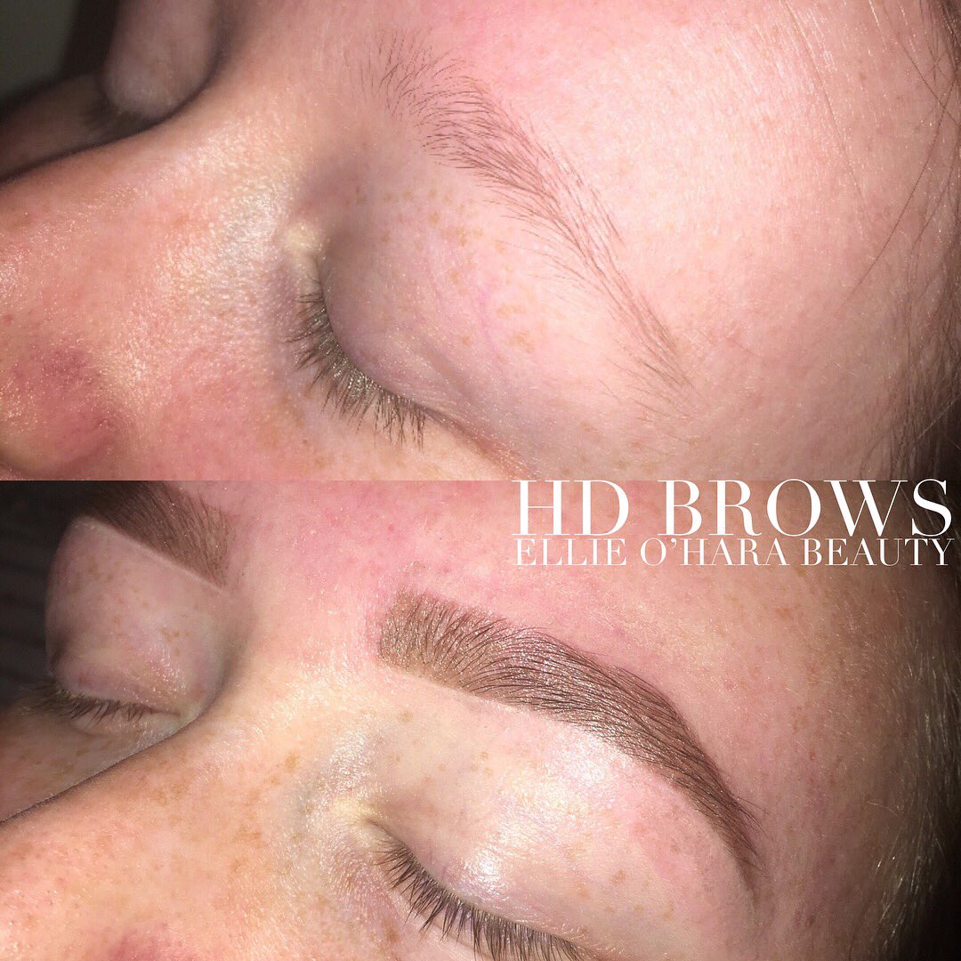EllieeOhara's tweet photo. The Beauty of #HDBrows ! such a  Transformation! @hdbrowsofficial https://t.co/fDcRVCjMQm