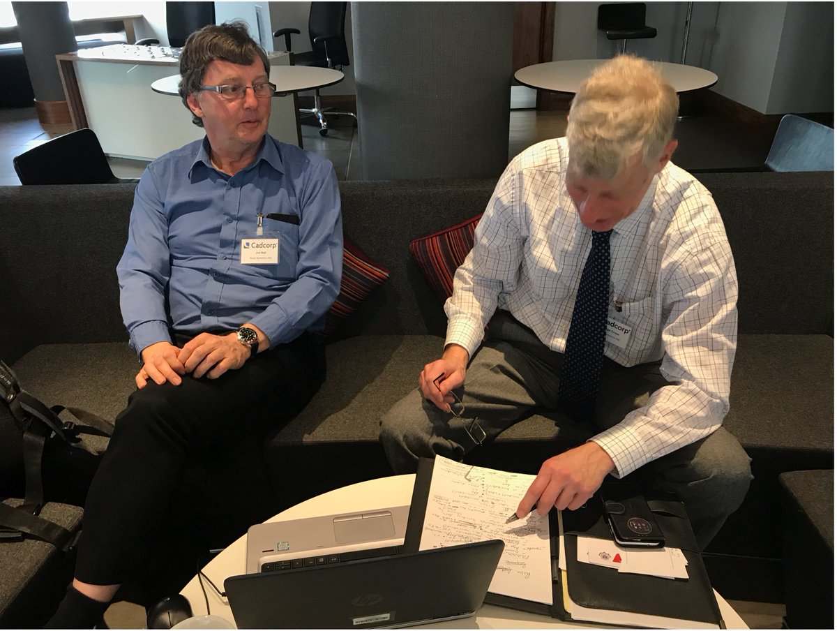 cadcorp's tweet photo. @RBFRSofficial putting a few finishing touches on their presentation before #FRSworkshop begins #GIS https://t.co/vTZFDjRk0I
