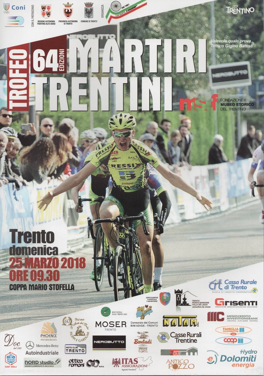 trentostaffette's tweet photo. Domenica circuito della 109 Bolghera e 64 Martiri Trentini! https://t.co/fBw9Id67ti