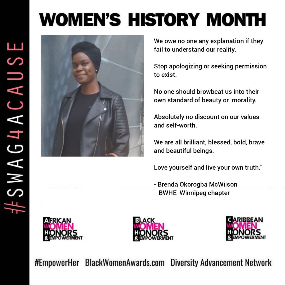BWHEQueen's tweet photo. Good morning Queens! We love when our Queens speak... @EnablerOfVision 

#empowerher #womenempoweringwomen #bwhe #awhe #cwhe
#womenshistorymonth

#Winnipeg https://t.co/AAtX3ZfjyN