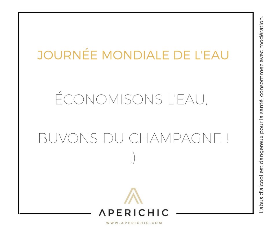 C'est la #Journeemondialedeleau !
aperichic.com/champagnes.html