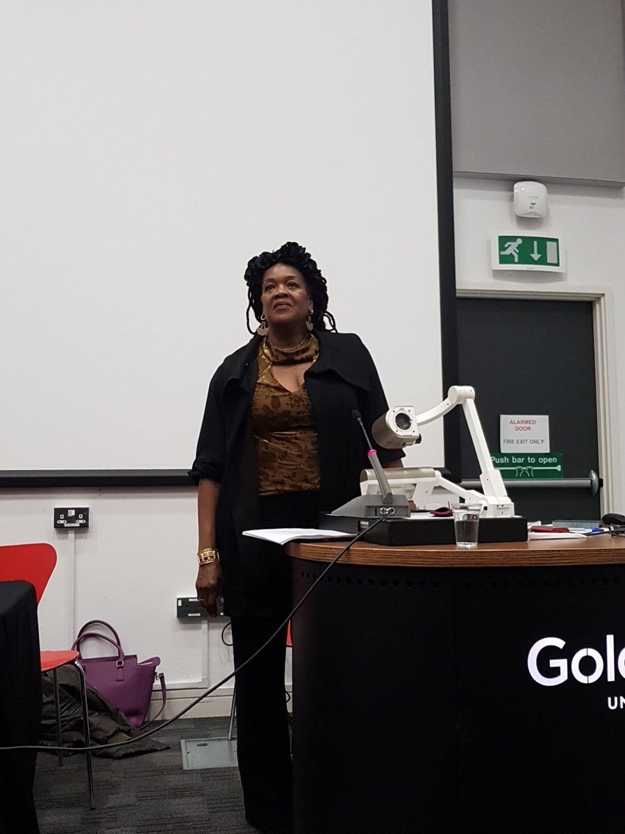 .@Ca_Rule gives the #StuartHall opening address at #OnWhoseTerms2018 🌟#BlackBritishLiterature🌟