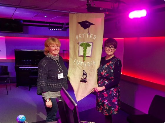 FenellaDawnay's tweet photo. Listen from 00:37 to hear the wonderful Emma Whitehead from @TopFloorArt talking about the over 100 year old locally-made linen banner they are making for #PROCESSIONS2018! Register to take part at https://t.co/sY9bWsiS7D. https://t.co/g2oYUMsRiA https://t.co/MKsSlPPlEK