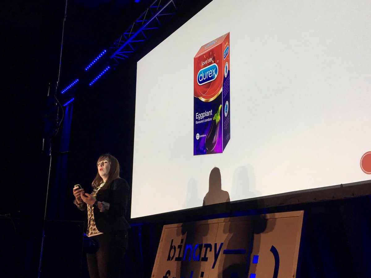 herbkim's tweet image. We&apos;re talking 🍆🍆🍆🍑🍑🍑 at #BinaryFest18. Great talk by @oopsohno