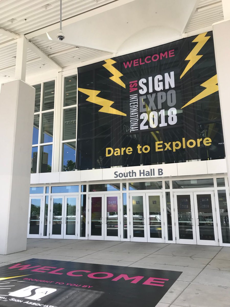 Happy show day! Stop by our Booth 3940 to get 10% off your next Octopus 🐙 or Chameleon 🦎order! See you there! <a href="/isasignexpo/">ISA Sign Expo</a> #signexpo #encompasssign #signage