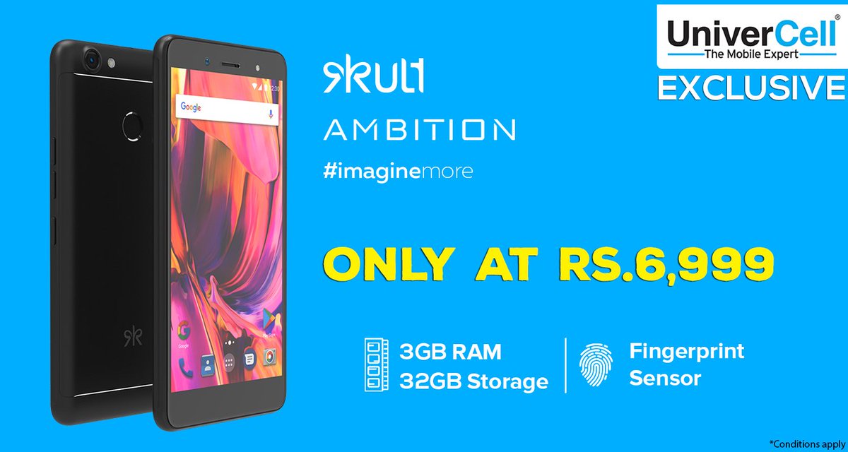 UniverCell Exclusive - Kult Ambition only at Rs. 6,990 

3GB RAM | 32GB Storage | Fingerprint Sensor

#UniverCell #KultAmbition #UniverCellExclusive
